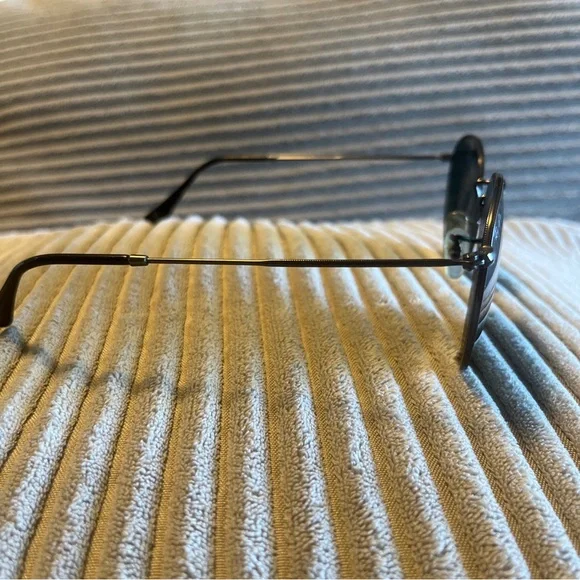 Ray Ban Sunglasses RB3447 Round Metal 029 Black Polarized - Picture 3 of 7